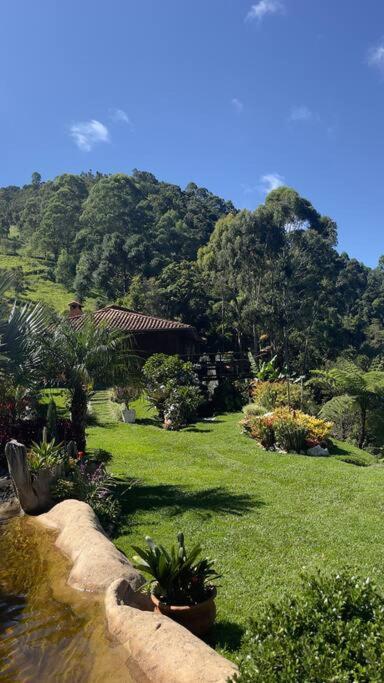 Sitio Com Piscina Natural E Cascata, Com Linda Vista Em Lumiar. Zewnętrze zdjęcie