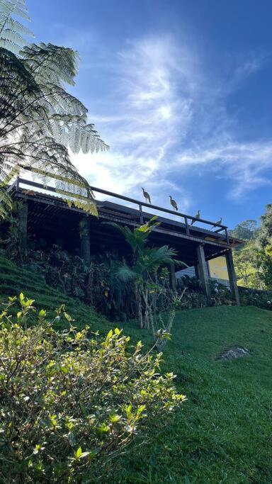 Sitio Com Piscina Natural E Cascata, Com Linda Vista Em Lumiar. Zewnętrze zdjęcie